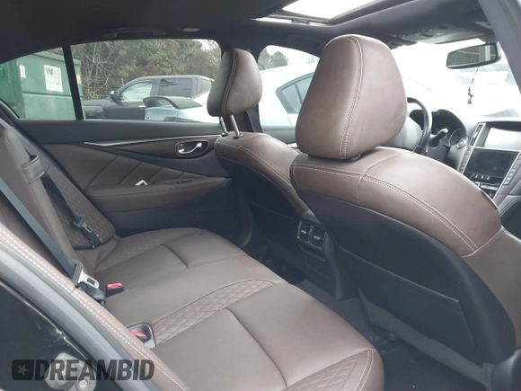 2017 Infiniti Q50 3.0t Premium with VIN JN1EV7AR6HM838604, listed as a IAAI auction lot 41515766 with 60,611 mi miles. Bid and sale history available at carsss.com. Image 8.