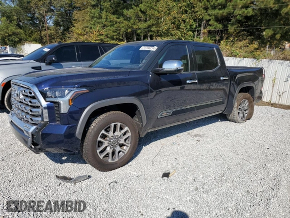 2023 Toyota Tundra 1794 Edition with VIN 5TFMA5AB9PX021944, listed as a Copart auction lot 77756214 with 76,260 mi miles and Salvage title. Bid and sale history available at DreamBid. Image 1.