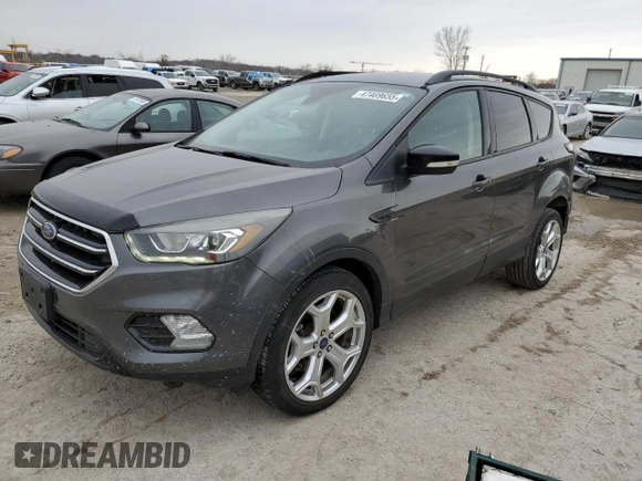 2017 Ford Escape Titanium with VIN 1FMCU9J99HUB79870, listed as a Copart auction lot 47469655 with 58,683 mi miles and Salvage Title. Bid and sale history available at carsss.com. Image 1.