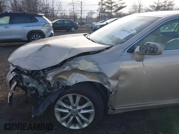 2012 Lexus ES with VIN JTHBK1EG4C2473938, listed as a IAAI auction lot 41505118 with Not Provided miles. Bid and sale history available at carsss.com. Image 6.