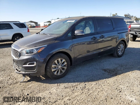 2021 Kia Sedona EX with VIN KNDMB5C11M6673086, listed as a Copart auction lot 42244935 with 57,698 mi miles and Salvage Title. Bid and sale history available at carsss.com. Image 1.