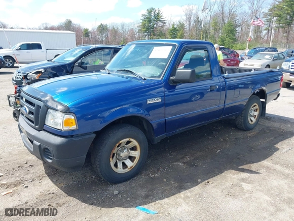 2009 Ford Ranger XL with VIN 1FTYR10D59PA06186, listed as a IAAI auction lot 42103327 with 124,558 mi miles. Bid and sale history available at carsss.com. Image 2.