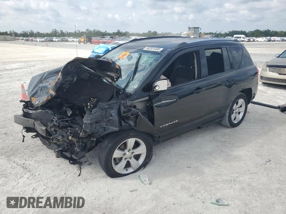 2012 Jeep Compass Sport with VIN 1C4NJCBA6CD692370, listed as a Copart auction lot 50291495 with 0 mi miles and Salvage Title. Bid and sale history available at carsss.com. Image 1.