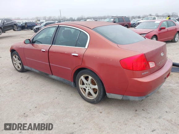 2003 Infiniti G35 w/Leather with VIN JNKCV51E33M306630, listed as a IAAI auction lot 41518649 with 173,087 mi miles. Bid and sale history available at carsss.com. Image 3.