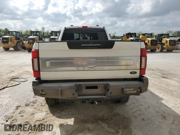 2020 Ford F-350 XL with VIN 1FT8W3BT1LED32482, listed as a Copart auction lot 43860854 with 81,153 mi miles and Salvage title. Bid and sale history available at DreamBid. Image 6.