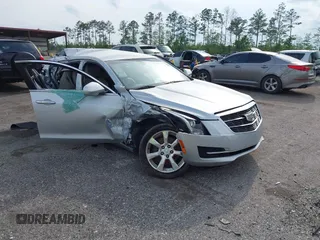 2016 Cadillac ATS Sedan Luxury Collection RWD with VIN 1G6AB5RX6G0134374, listed as a IAAI auction lot 41909925 with 1 mi miles. Bid and sale history available at carsss.com. Image 1.