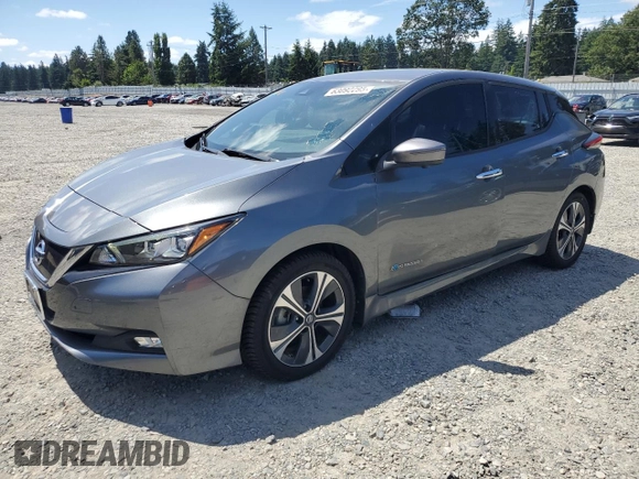 2018 Nissan LEAF SV with VIN 1N4AZ1CP4JC305144, listed as a Copart auction lot 63092295 with 49,729 mi miles and Clean title. Bid and sale history available at DreamBid. Image 1.