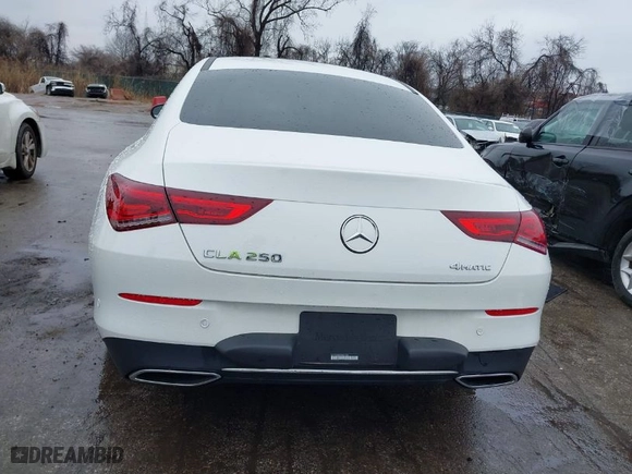 2023 Mercedes-Benz CLA with VIN W1K5J4HB3PN415509, listed as a IAAI auction lot 41497283 with 5,844 mi miles. Bid and sale history available at carsss.com. Image 17.