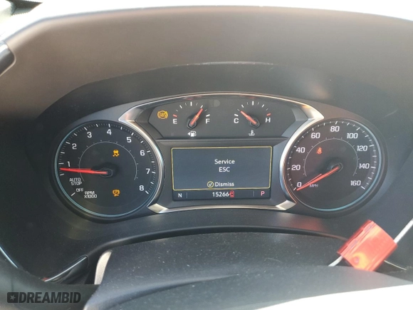 2024 Chevrolet Equinox RS with VIN 3GNAXMEG0RL147908, listed as a Copart auction lot 48980275 with 15,266 mi miles and Salvage Title. Bid and sale history available at carsss.com. Image 9.