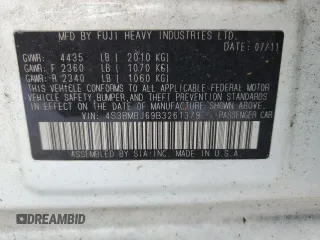 2011 Subaru Legacy Limited with VIN 4S3BMBJ69B3261379, listed as a Copart auction lot 45153055 with 195,904 mi miles and Clean title. Bid and sale history available at DreamBid. Image 12.