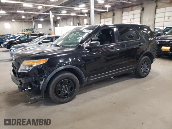 2015 Ford Utility Police Interceptor with VIN 1FM5K8ARXFGC67878, listed as a Copart auction lot 72578004 with 0 mi miles and Salvage Title. Bid and sale history available at carsss.com. Image 1.