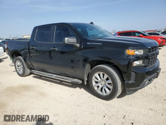 2020 Chevrolet Silverado 1500 Custom with VIN 3GCPWBEHXLG451122, listed as a Copart auction lot 48051805 with 73,231 mi miles and Clean Title. Bid and sale history available at DreamBid. Image 4.