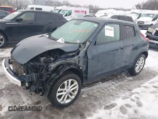 2014 Nissan Juke S with VIN JN8AF5MVXET358075, listed as a IAAI auction lot 41555484 with 122,862 mi miles. Bid and sale history available at carsss.com. Image 2.