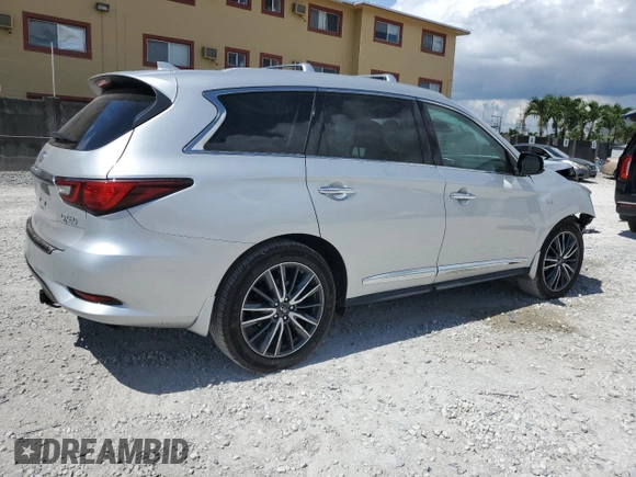 2019 Infiniti QX60 Luxe with VIN 5N1DL0MN5KC520870, listed as a Copart auction lot 61507995 with 55,921 mi miles and Salvage title. Bid and sale history available at DreamBid. Image 3.