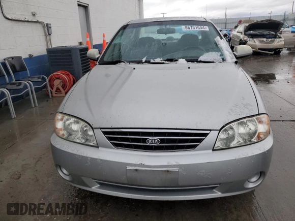 2004 Kia Spectra z VIN KNAFB121845304019, wystawiony jako Copart lot #86731644 z przebiegiem 150 252 mil mil oraz Szkoda całkowita • Salvage title. Historia ofert i sprzedaży dostępna na DreamBid. Obrazek 5.