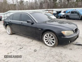 2008 BMW 7 Series 750Li with VIN WBAHN83548DT81797, listed as a Copart auction lot 49003345 with 0 mi miles and Clean Title. Bid and sale history available at carsss.com. Image 4.