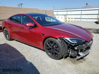 2024 Tesla Model S with VIN 5YJSA1E51RF537362, listed as a Copart auction lot 46931465 with 19,467 mi miles and Salvage Title. Bid and sale history available at carsss.com. Image 4.