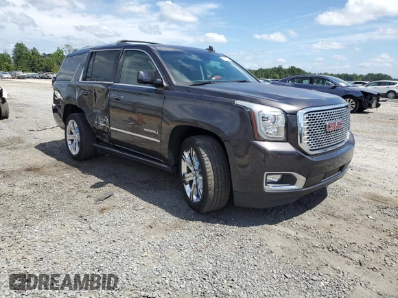 2017 GMC Yukon Denali with VIN 1GKS2CKJ3HR360319, listed as a Copart auction lot 70051014 with 127,896 mi miles and Salvage Title. Bid and sale history available at carsss.com. Image 4.