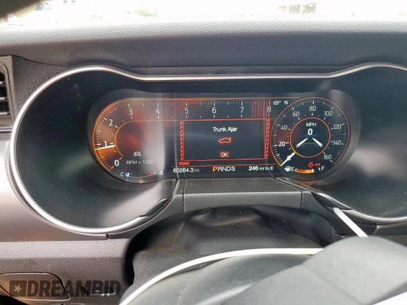 2022 Ford Mustang GT with VIN 1FA6P8CF7N5106241, listed as a Copart auction lot 51381095 with 60,264 mi miles and Salvage title. Bid and sale history available at DreamBid. Image 9.