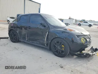 2015 Nissan Juke SV with VIN JN8AF5MV4FT559827, listed as a Copart auction lot 89210315 with 97,608 mi miles and Salvage Title. Bid and sale history available at DreamBid. Image 4.