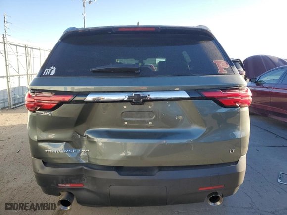 2023 Chevrolet Traverse LT Leather with VIN 1GNEVHKW8PJ190861, listed as a Copart auction lot 49585885 with 53,488 mi miles and Salvage Title. Bid and sale history available at carsss.com. Image 6.
