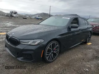 2022 BMW 5 Series M550i xDrive z VIN WBA13BK02NCH84353, wystawiony jako Copart lot #46836204 z przebiegiem Nie podano mil oraz Szkoda całkowita • Salvage title. Historia ofert i sprzedaży dostępna na DreamBid. Obrazek 1.