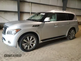 2013 Infiniti QX56 with VIN JN8AZ2NE1D9041608, listed as a Copart auction lot 82826824 with 141,883 mi miles and Salvage Title. Bid and sale history available at carsss.com. Image 1.