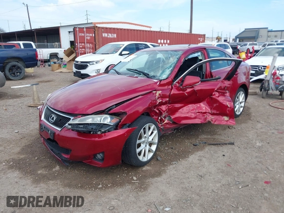 2012 Lexus IS 250 with VIN JTHCF5C29C5060225, listed as a IAAI auction lot 41494116 with 100,208 mi miles and . Bid and sale history available at DreamBid. Image 2.