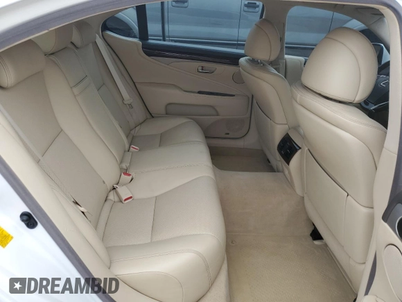 2013 Lexus LS 460 L with VIN JTHGL5EF1D5047402, listed as a Copart auction lot 70595804 with 95,553 mi miles and Salvage title. Bid and sale history available at DreamBid. Image 10.