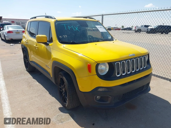 2016 Jeep Renegade Latitude z VIN ZACCJABT1GPD53424, wystawiony jako IAAI lot #42349781 z przebiegiem 108 209 mil mil oraz . Historia ofert i sprzedaży dostępna na DreamBid. Obrazek 1.