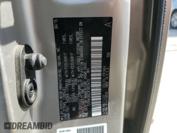 2015 Toyota Sienna XLE с VIN 5TDYK3DC3FS623413, выставлен на аукционе Copart как лот 46454635 с пробегом 117 568 миль миль и Списание • Salvage title. История ставок и продаж доступна на DreamBid. Изображение 13.