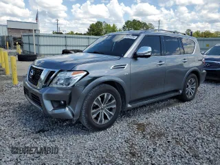 2020 Nissan Armada SL with VIN JN8AY2NDXL9111969, listed as a Copart auction lot 69554394 with 63,906 mi miles and Salvage Title. Bid and sale history available at carsss.com. Image 1.