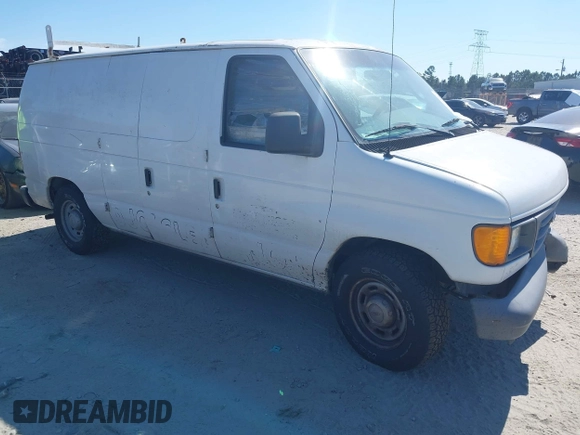 2006 Ford Econoline Cargo with VIN 1FTRE14W06HA83095, listed as a IAAI auction lot 42329493 with 189,119 mi miles and . Bid and sale history available at DreamBid. Image 3.