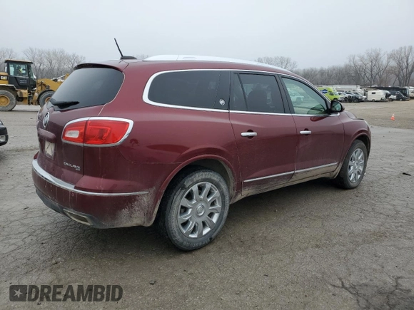 2016 Buick Enclave Leather with VIN 5GAKVBKD5GJ303089, listed as a Copart auction lot 86314634 with 143,753 mi miles and Salvage Title. Bid and sale history available at DreamBid. Image 3.