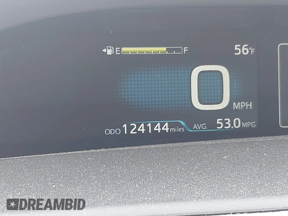 2016 Toyota Prius Two with VIN JTDKBRFUXG3023523, listed as a IAAI auction lot 41757143 with 124,144 mi miles. Bid and sale history available at carsss.com. Image 15.