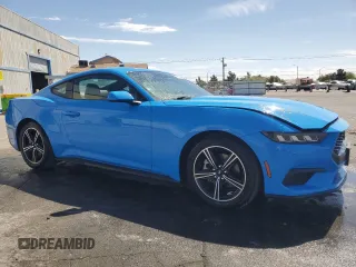 2024 Ford Mustang EcoBoost with VIN 1FA6P8TH0R5133689, listed as a Copart auction lot 53570615 with 25,157 mi miles and Clean Title. Bid and sale history available at DreamBid. Image 4.