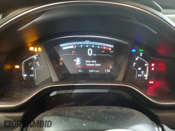 2017 Honda CR-V EX-L with VIN 5J6RW2H82HL027801, listed as a Copart auction lot 46610125 with 100,211 mi miles and Salvage Title. Bid and sale history available at carsss.com. Image 9.