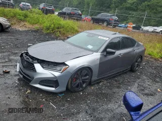 2021 Acura TLX w/A-Spec Package with VIN 19UUB6F56MA009384, listed as a Copart auction lot 56159715 with Not provided miles and Salvage title. Bid and sale history available at DreamBid. Image 1.