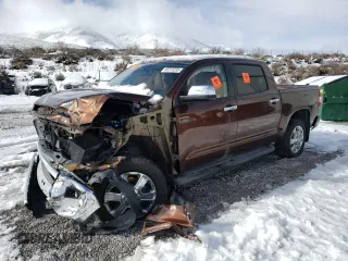2015 Toyota Tundra 4WD Truck Platinum with VIN 5TFAY5F17FX435589, listed as a Copart auction lot 45215235 with 0 mi miles and Salvage Title. Bid and sale history available at carsss.com. Image 1.