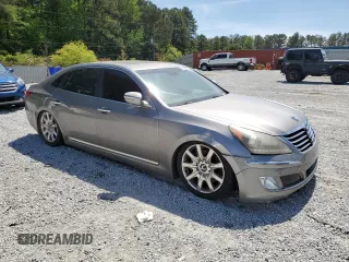 2013 Hyundai Equus Signature with VIN KMHGH4JH1DU062410, listed as a Copart auction lot 53730735 with 196,758 mi miles and Clean Title. Bid and sale history available at DreamBid. Image 4.