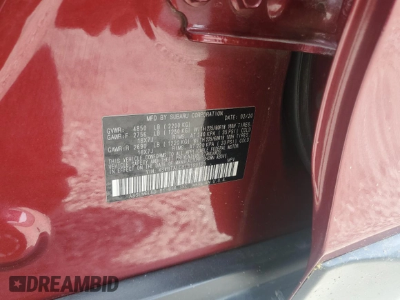 2020 Subaru Outback Limited with VIN 4S4BTALC8L3199129, listed as a Copart auction lot 55408645 with 77,742 mi miles and Salvage title. Bid and sale history available at DreamBid. Image 13.