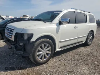 2008 Infiniti QX56 z VIN 5N3AA08D48N907893, wystawiony jako Copart lot #56292215 z przebiegiem 137 319 mil mil oraz Szkoda całkowita • Salvage title. Historia ofert i sprzedaży dostępna na DreamBid. Obrazek 1.