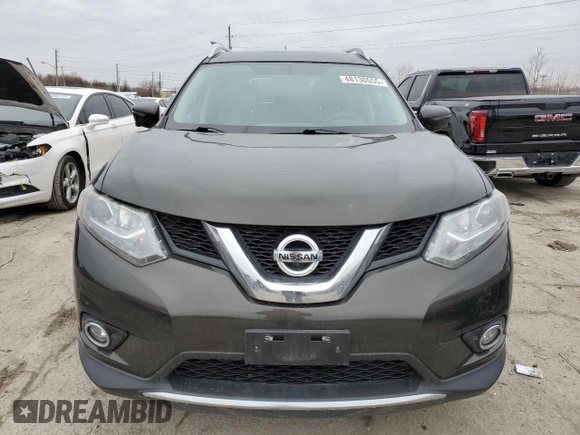 2016 Nissan Rogue SL with VIN 5N1AT2MV9GC742768, listed as a Copart auction lot 48130555 with 53,733 mi miles and Salvage Title. Bid and sale history available at DreamBid. Image 5.