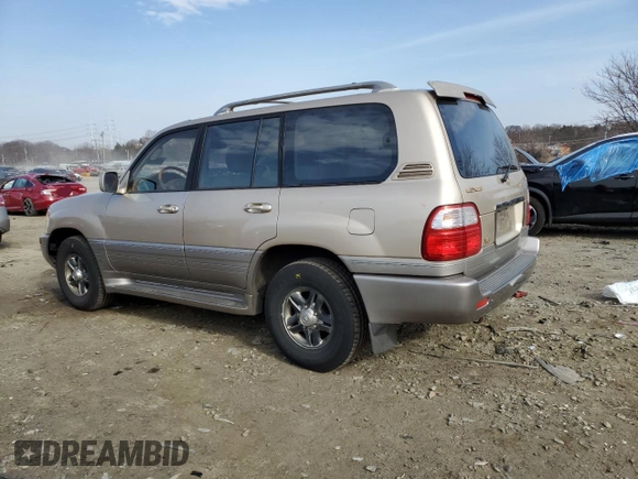 2002 Lexus LX 470 z VIN JTJHT00W323520240, wystawiony jako Copart lot #46495595 z przebiegiem 187 788 mil mil oraz Szkoda całkowita • Salvage title. Historia ofert i sprzedaży dostępna na DreamBid. Obrazek 2.