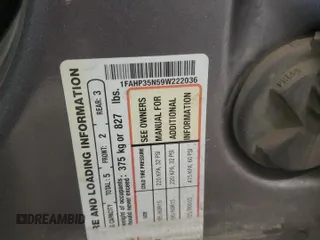 2009 Ford Focus SE with VIN 1FAHP35N59W222036, listed as a Copart auction lot 51323355 with 186,429 mi miles and Salvage Title. Bid and sale history available at carsss.com. Image 14.