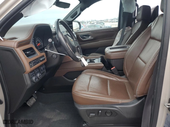 2021 Chevrolet Suburban High Country with VIN 1GNSKGKL9MR209684, listed as a Copart auction lot 87392294 with 95,513 mi miles and Salvage Title. Bid and sale history available at carsss.com. Image 7.