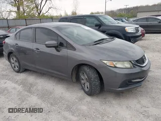 2014 Honda Civic Sedan LX with VIN 19XFB2F55EE029480, listed as a IAAI auction lot 42039784 with 138,734 mi miles. Bid and sale history available at carsss.com. Image 1.