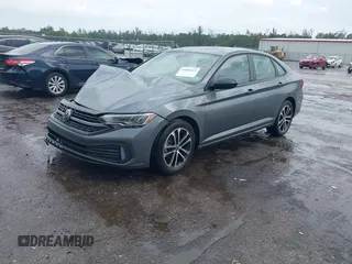 2023 Volkswagen Jetta Sport with VIN 3VWBM7BU8PM005151, listed as a IAAI auction lot 41886412 with 23,351 mi miles and . Bid and sale history available at DreamBid. Image 2.