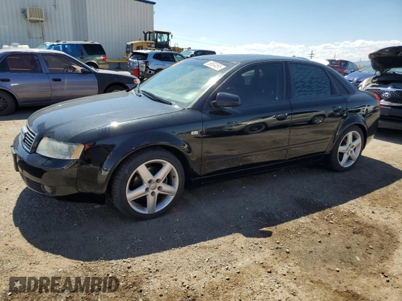 2003 Audi A4 1.8T z VIN WAUJC68E73A377743, wystawiony jako Copart lot #58604895 z przebiegiem 157 497 mil mil oraz Czysty tytuł • Clean title. Historia ofert i sprzedaży dostępna na DreamBid. Obrazek 1.