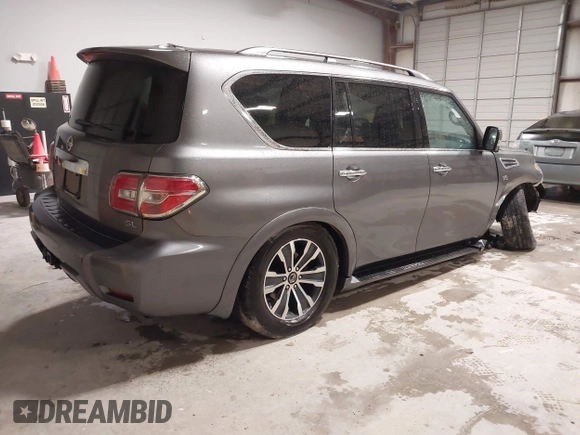 2020 Nissan Armada SL with VIN JN8AY2NC4L9619782, listed as a IAAI auction lot 41554399 with 137,306 mi miles. Bid and sale history available at carsss.com. Image 4.
